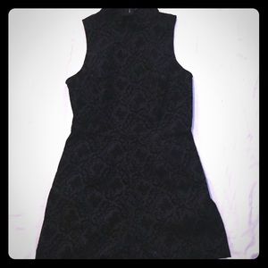 Mustard Seed Black Velvet Burnout Short Romper